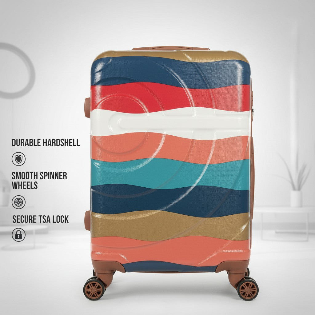 SMTE 21 Inch Hard Shell King Protected Travel Trolley Suitcase Assorted Color