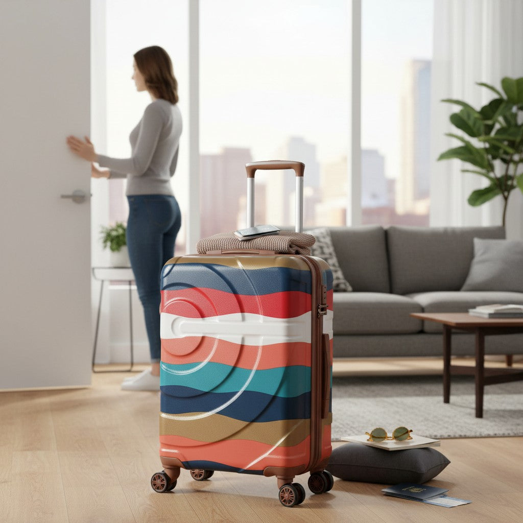 SMTE 21 Inch Hard Shell King Protected Travel Trolley Suitcase Assorted Color