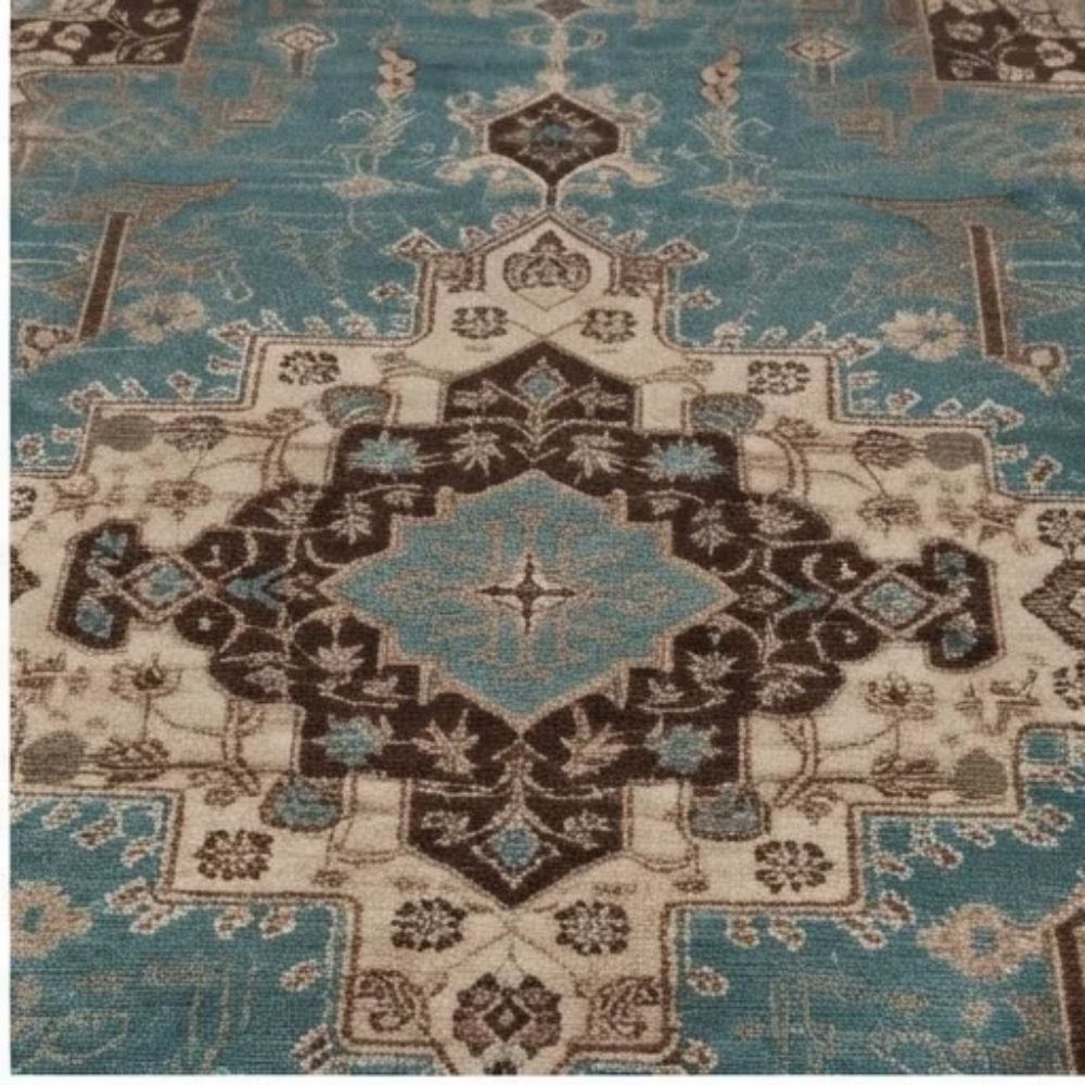 SMTE - Anatolia Mafy Turkuaz / Brown Traditional Rug - 150 x 200 cm Area Carpet ZULF10