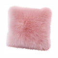 Faux Fur Square Cushion - Mink