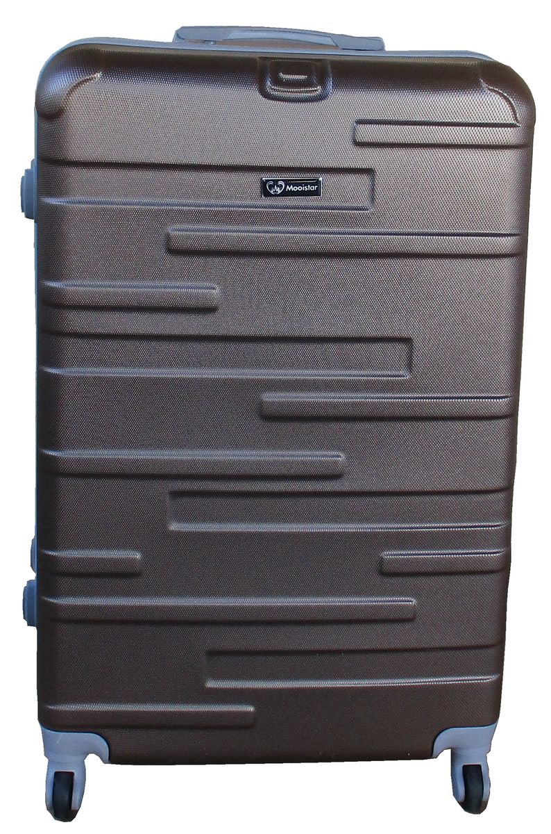 SMTE - 1 Piece Mooistar 30 inch Travel Luggage Suitcase Bag - Brown