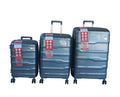 SMTE - Unbreakable Travel Luggage 3 Piece Suitcases SpinnerGrey