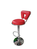 SMTE - 615 Adjustable Bar StoolRed PU Leather