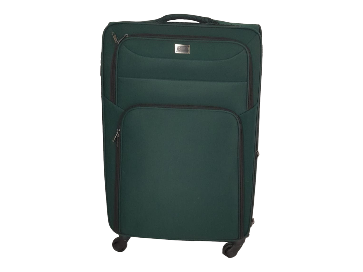 SMTE - Trolley 1-Piece Travel Luggage Spinner - Fabric - Green