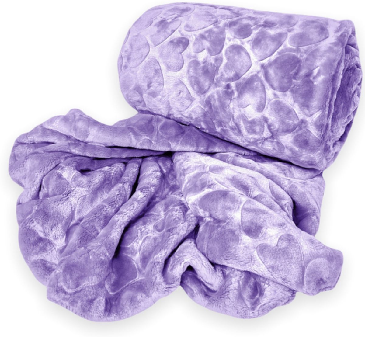 SMTE - Acesa Premium Quality Fleece Blanket 210x180cm For Winter - Light Purple