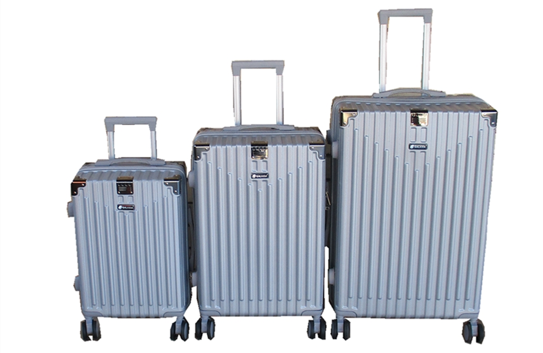 SMTE - ABS Hardshell Lightweight Durable Spinner Wheels Luggage SetSilver3 Piece