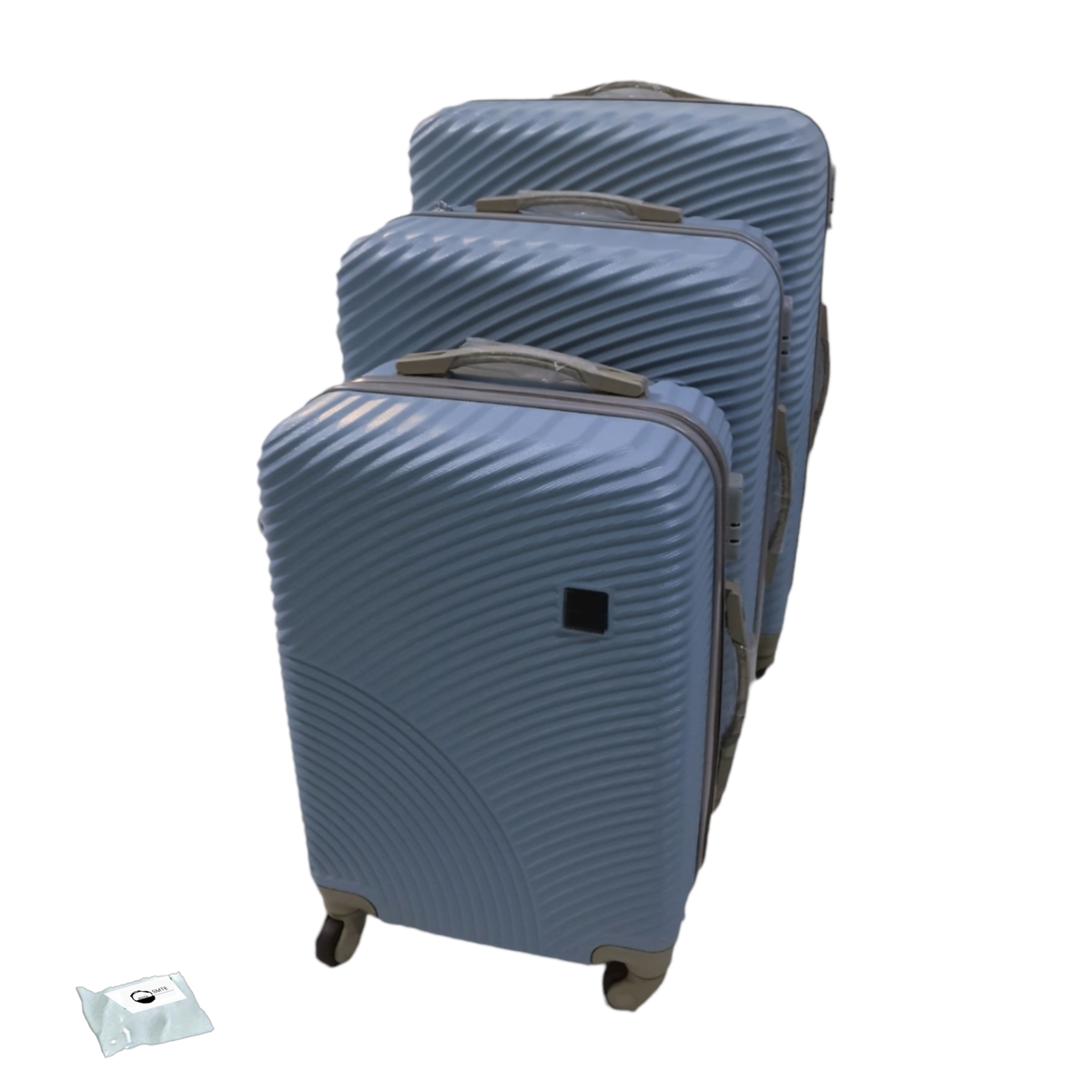 SMTE -  Quality Hard Outer Shell Wave LP01x  and Tieback - 3 Piece Set - Baby Blue