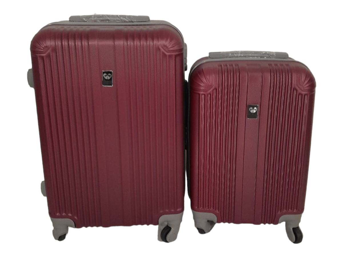 SMTE - Quad Wheel Quality Travel Ware 2 Piece - ALIN - Red