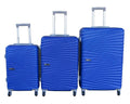 SMTE - 3Piece Blue Luggage SetLightweight Durable Stylish Suitcases with Spinner