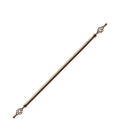 SMTE - Sastro - Expandable Curtain Rod With Twisted Cage Finial 2m - Gold - Brown