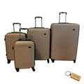SMTE - Travel in Style4Piece Suitcase Set and  KeyringRose Gold
