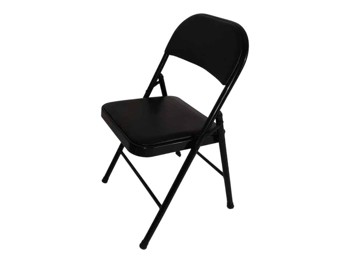 SMTE -  Folding Chair padded Black