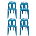 SMTE - Party Plastic Chair Set set of 3Blue