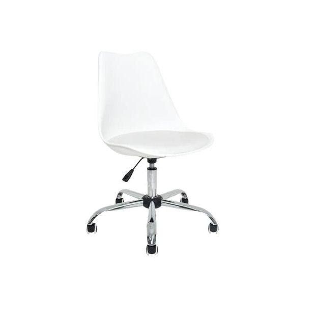 SMTE - Dream World Replica Eames Chair with Wheels - White