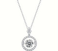 SMTE - 1ct 18K Gold Plated Moissanite Necklace