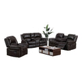 SMTE - Piece Leather Recliner Set9824Palomino