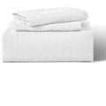 SMTE - 5Piece Quilt Bedding SetWhite