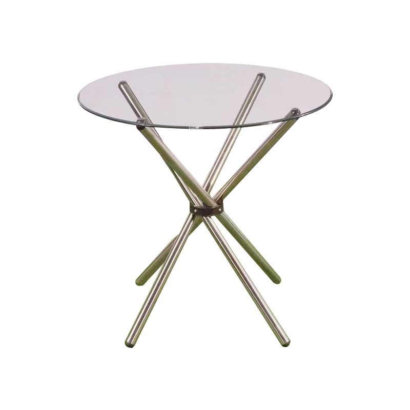 SMTE - 90cm Diameter Round Glass Coffee Table / Dinning Table