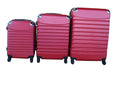 SMTE - Durable Red Luggage Set with Spinner Wheels