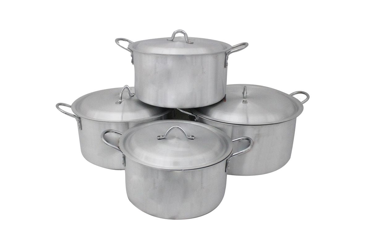 SMTE - Extra-Large Casserole 8 Piece Pure Aluminum Pot Set - Megna Set
