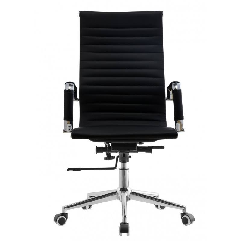 SMTE - Office Chairs -PU Leather High Back Executive - Black