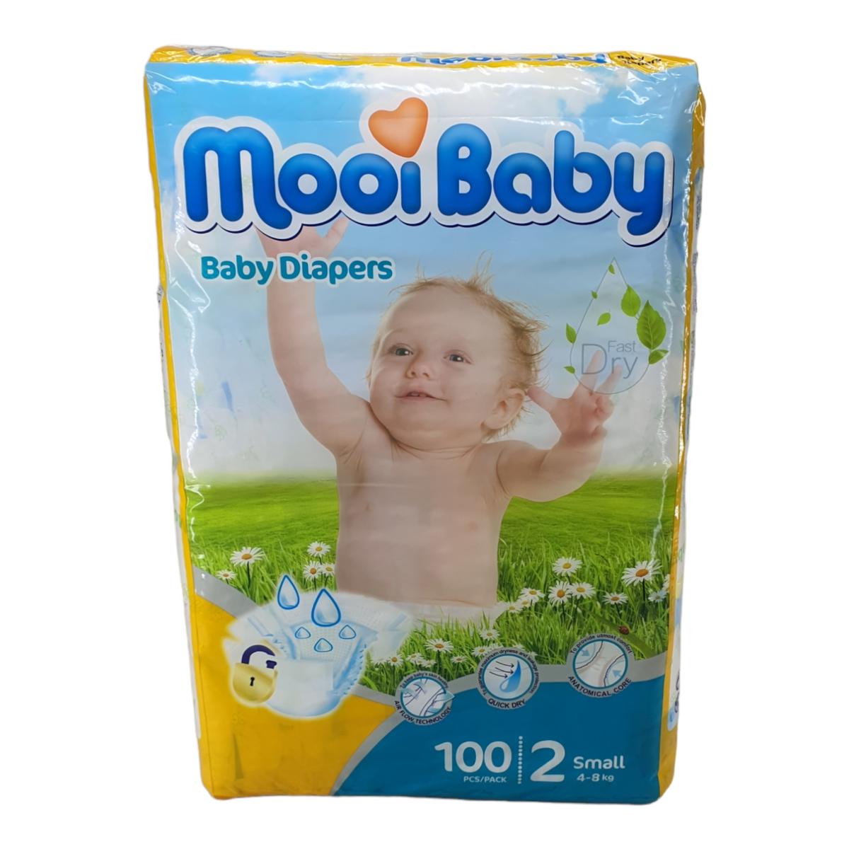 SMTE - Super Soft Quality Baby Nappies & Diapers - Small (4-8 kg )- YP100