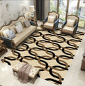 SMTE - Modern Quality 3m Geometric Design S-2 Rug - Brown