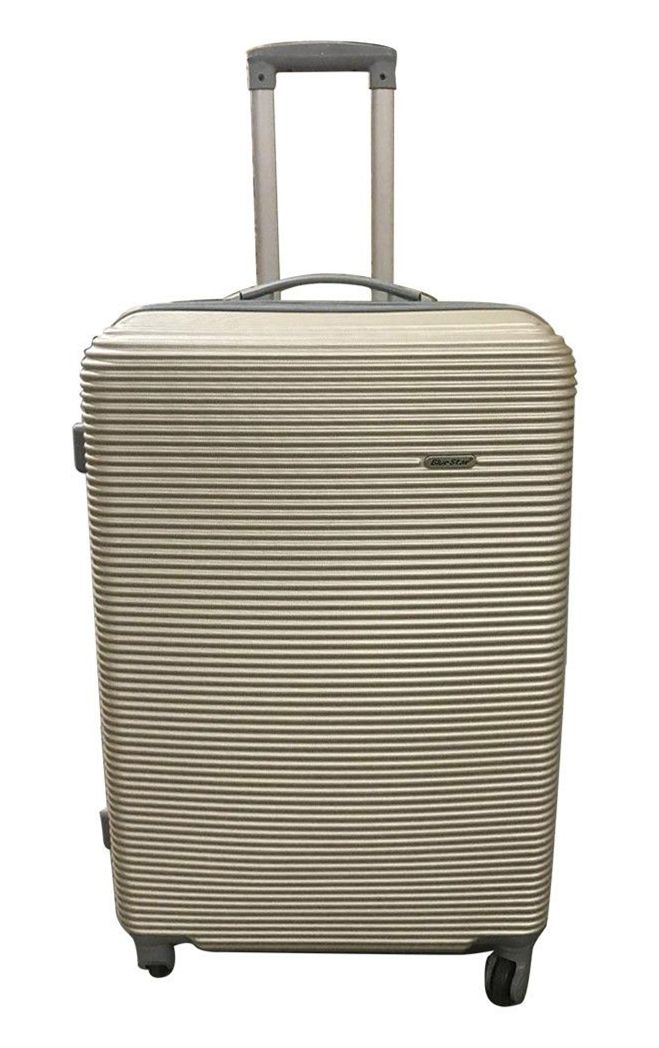 SMTE -  Quality 1 Piece Hard Outer Shell Luggage Quad Wheel 73 cm - A-1 - Gold