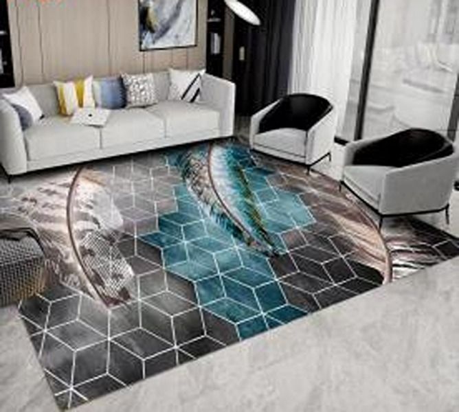 SMTE - Modern 3D Geometric Design 3dx Rug Rug - BA27 120cm by 160cm