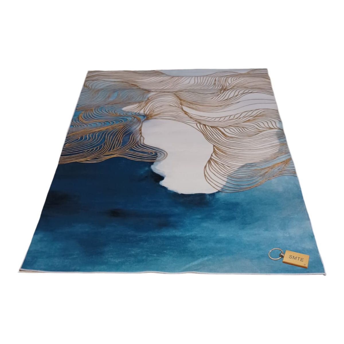 SMTE - 200cm by 150cmModern 3D Geometric Design Area Rug A21 With  Keyring