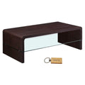 SMTE - Rich Espresso Dark Brown TV Stand + Keyring