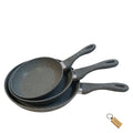SMTE - The Granite Fry PanThe Ultimate Culinary Companion + KeyringGrey