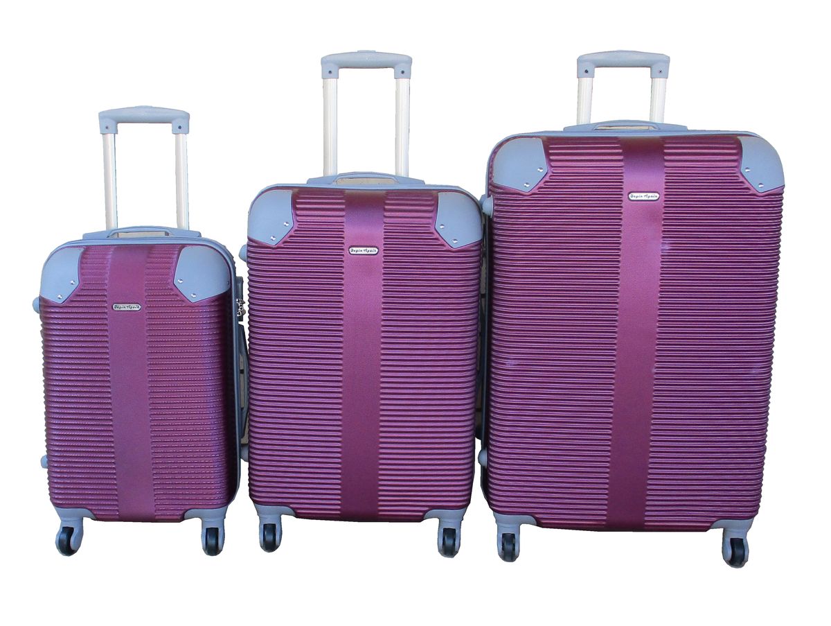 SMTE - 3Piece Travel 28Inch Luggage Suitcase Bag SetStylisPurple