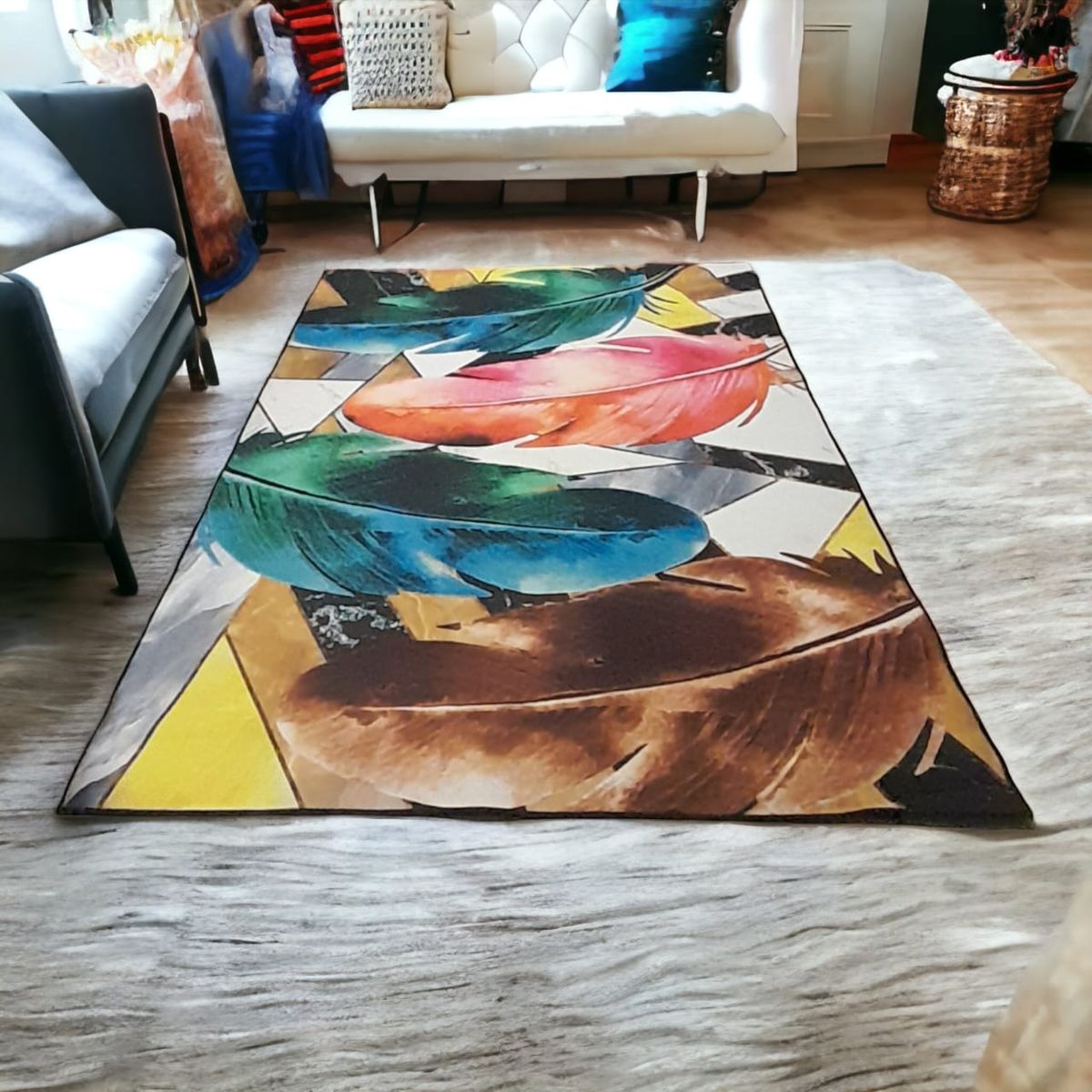 SMTE - 200cm 150mModern 3D Geometric DesignCarpet/RugZ4