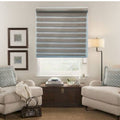 SMTE - New Roller Zebra Blind Dual Layer,Day Night Blind for Window LightBrown120 W x 220 L cm