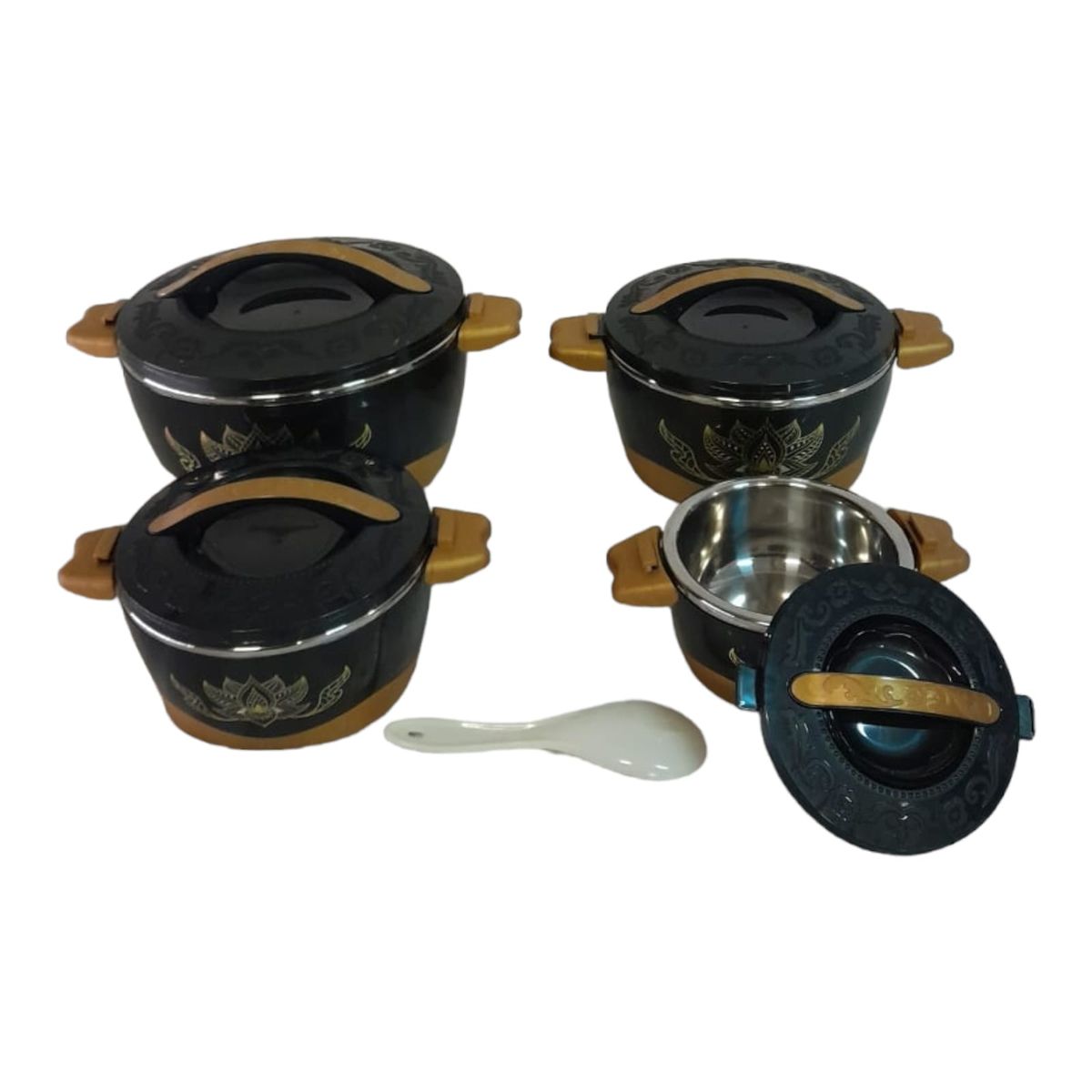 SMTE -  Thermo Container-4 Piece Set-Black-THM02