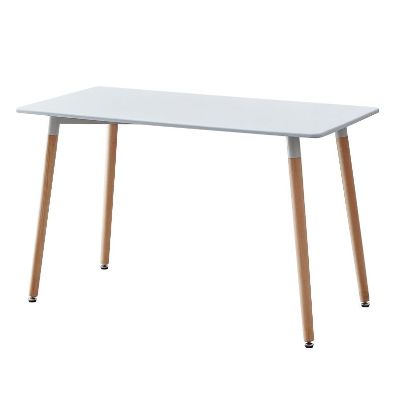 SMTE - Modern Style Wooden Dining Table - White