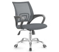 SMTE - Zippy Netting Back Office Chair with Chrome Bas - Black