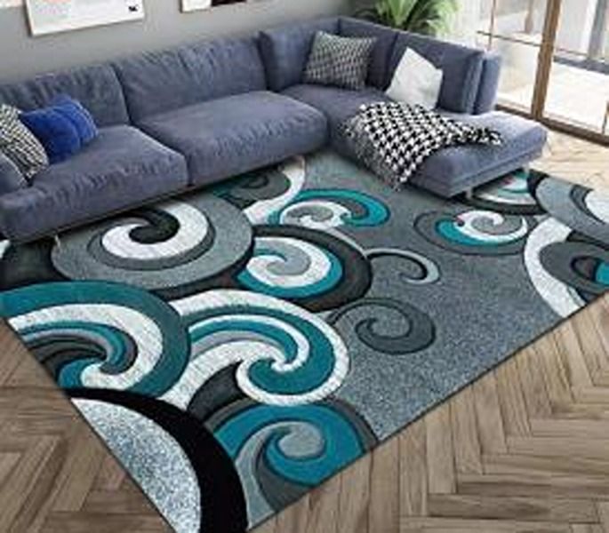 SMTE - Modern 3D Geometric Design 3dx Rug Rug - BA2 - 120cm by 160cm