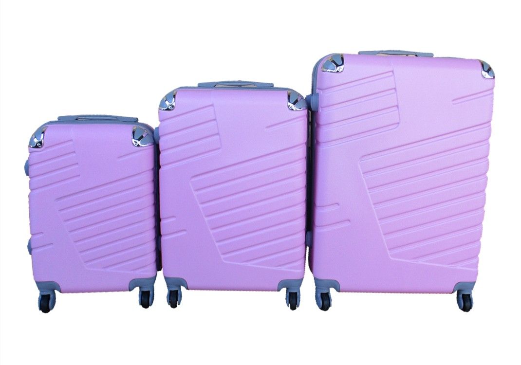 SMTE - 3 Piece Luggage Set - 27 inch - Light Pink