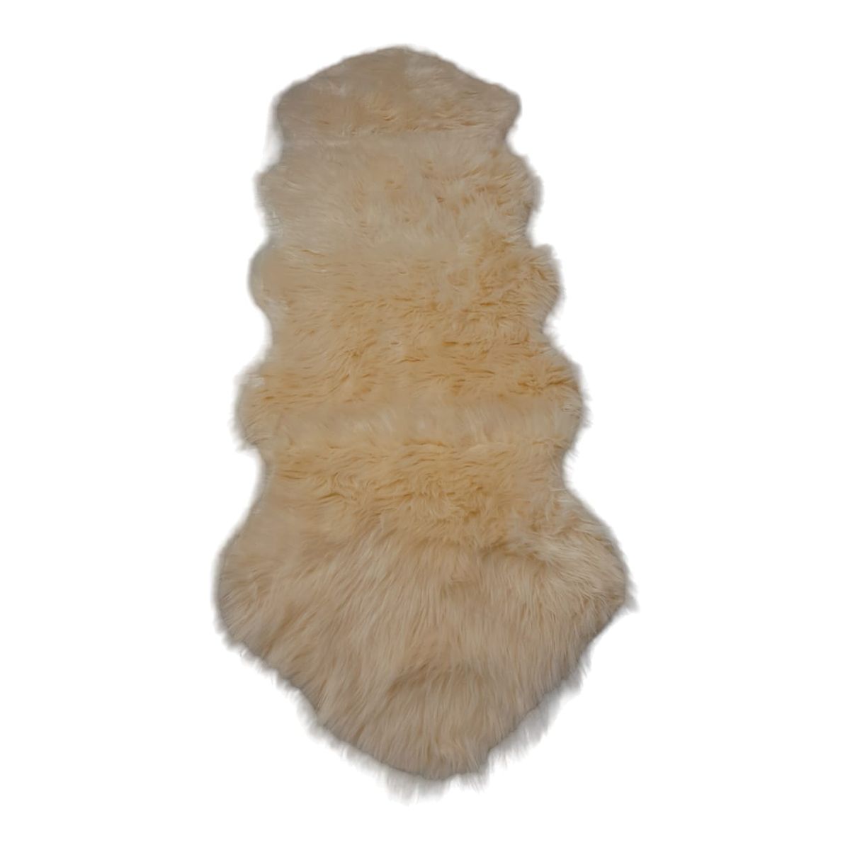 SMTE - Runner Soft Faux Sheepskin Fur Chair Couch Cover Rug for Bedroom FloorSilver