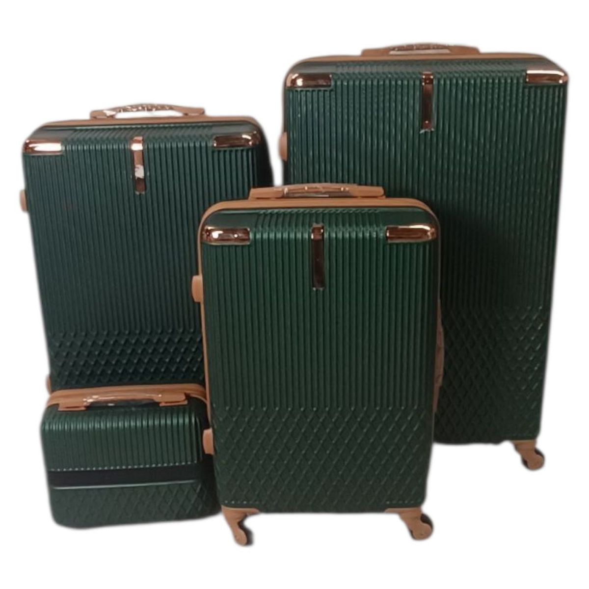 SMTE - 4Piece MST Hard Shell Luggage SetGreen