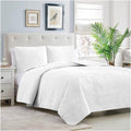 SMTE - Fashionable 5 Piece of Bedspreads / 5 Piece King - White