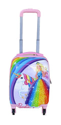 SMTE - Kiddies Cartoon Hand Luggage Kids School Bag Suitcase for Children - Barbie