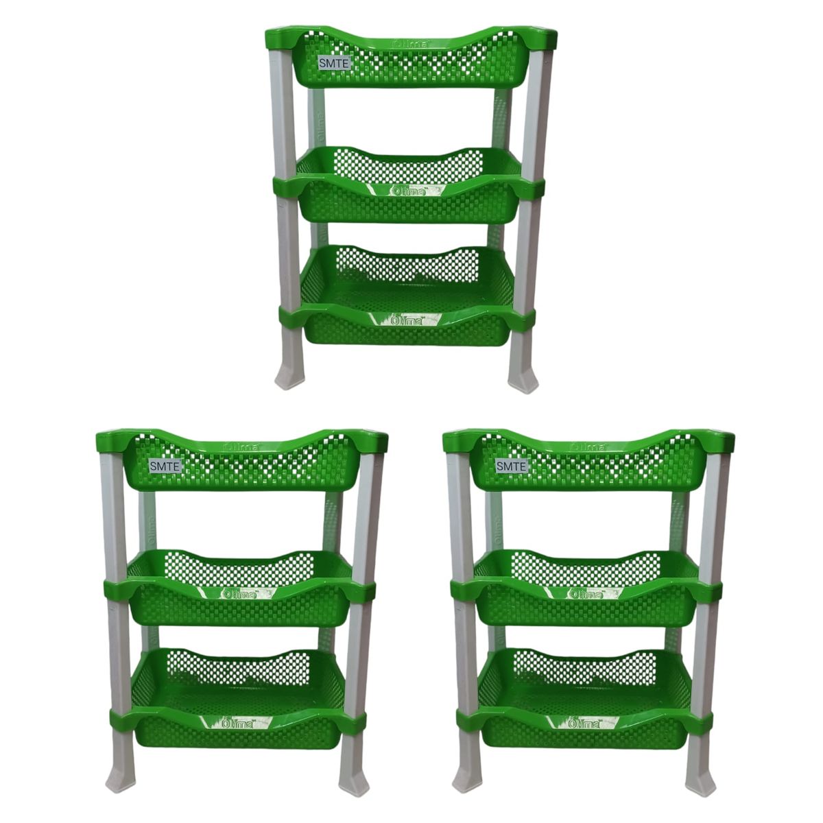 SMTE - SpaceMax: 3Tier Organizer Rack set of 3Green