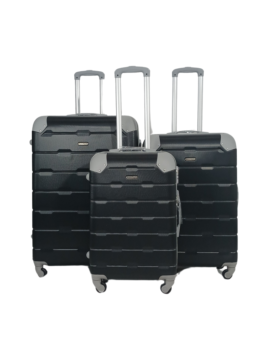 SMTE - BeginAgain 3pc Luggage set durable materialBlack