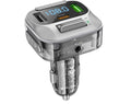 SMTE - Wireless Car FM Transmitter+Dual Port USB And Type C 30 Watt Charger- E75