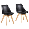 SMTE - Set of 2 Padded Seat Modern Dining Chair