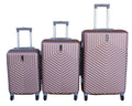 SMTE - 3Piece Travel Luggage Suitcase Bag SetStylish, And ConvenientRose Gold