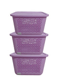 SMTE -  20L Storage Basket Pink Set of 3